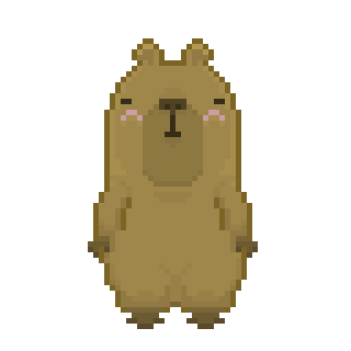 Capybara Front-digging outfit.gif