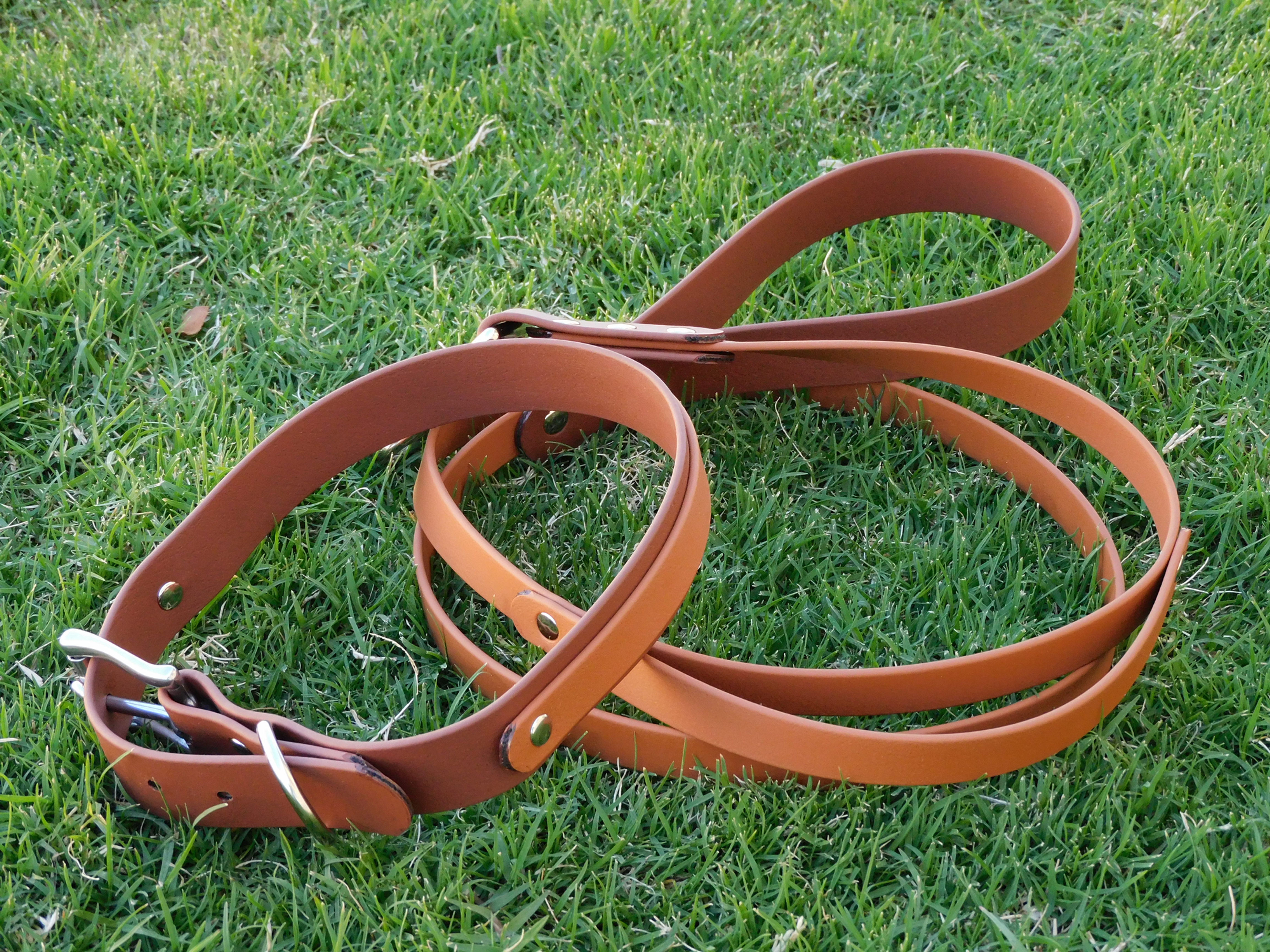Two-Tone Chocolate Collar & Lead Set