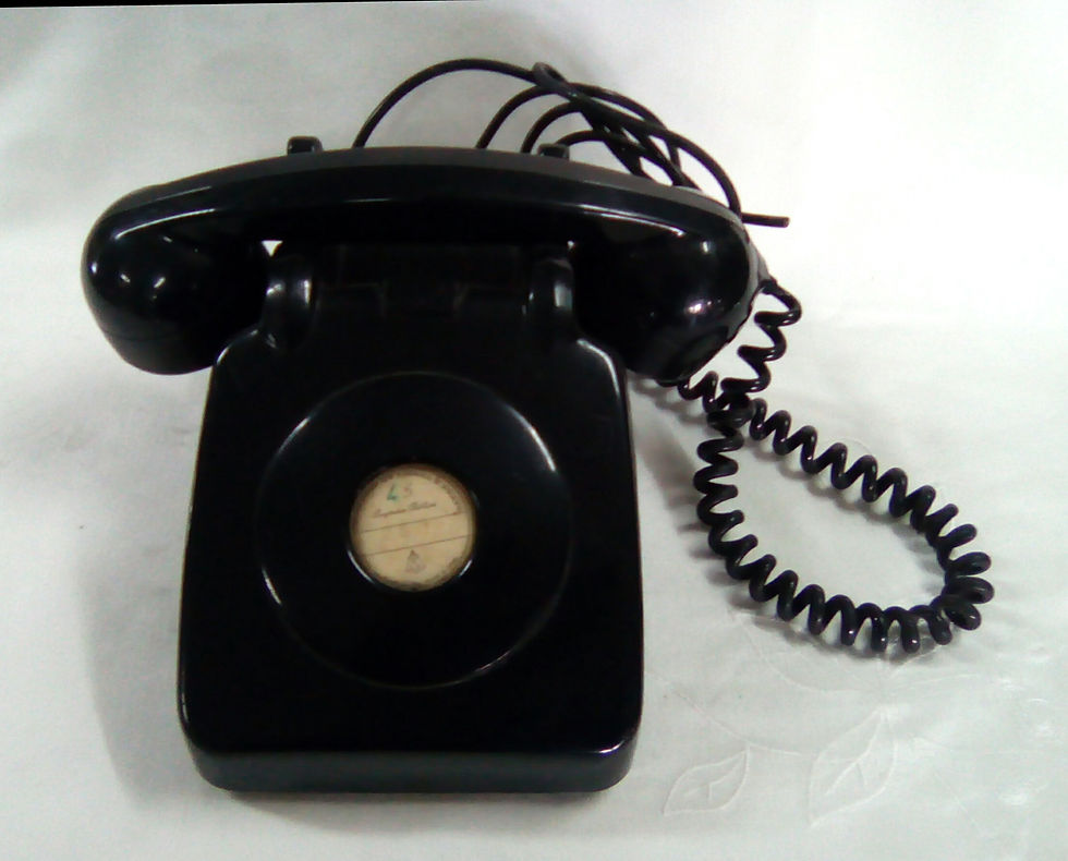 Telefone fixo preto