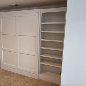 Murphy Bed with Shelving Towers