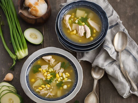 Summer Chicken Zucchini Pasta Soup