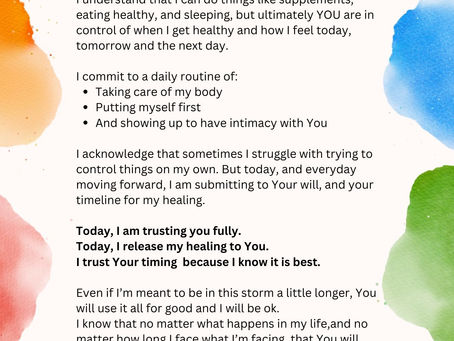 Trusting God with My Healing: A Personal Reflection