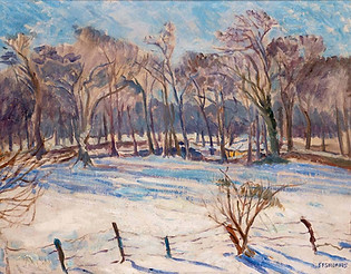 Snow in Rathfarnham, Co. Dublin, Estella Frances Solomons HRHA.jpg