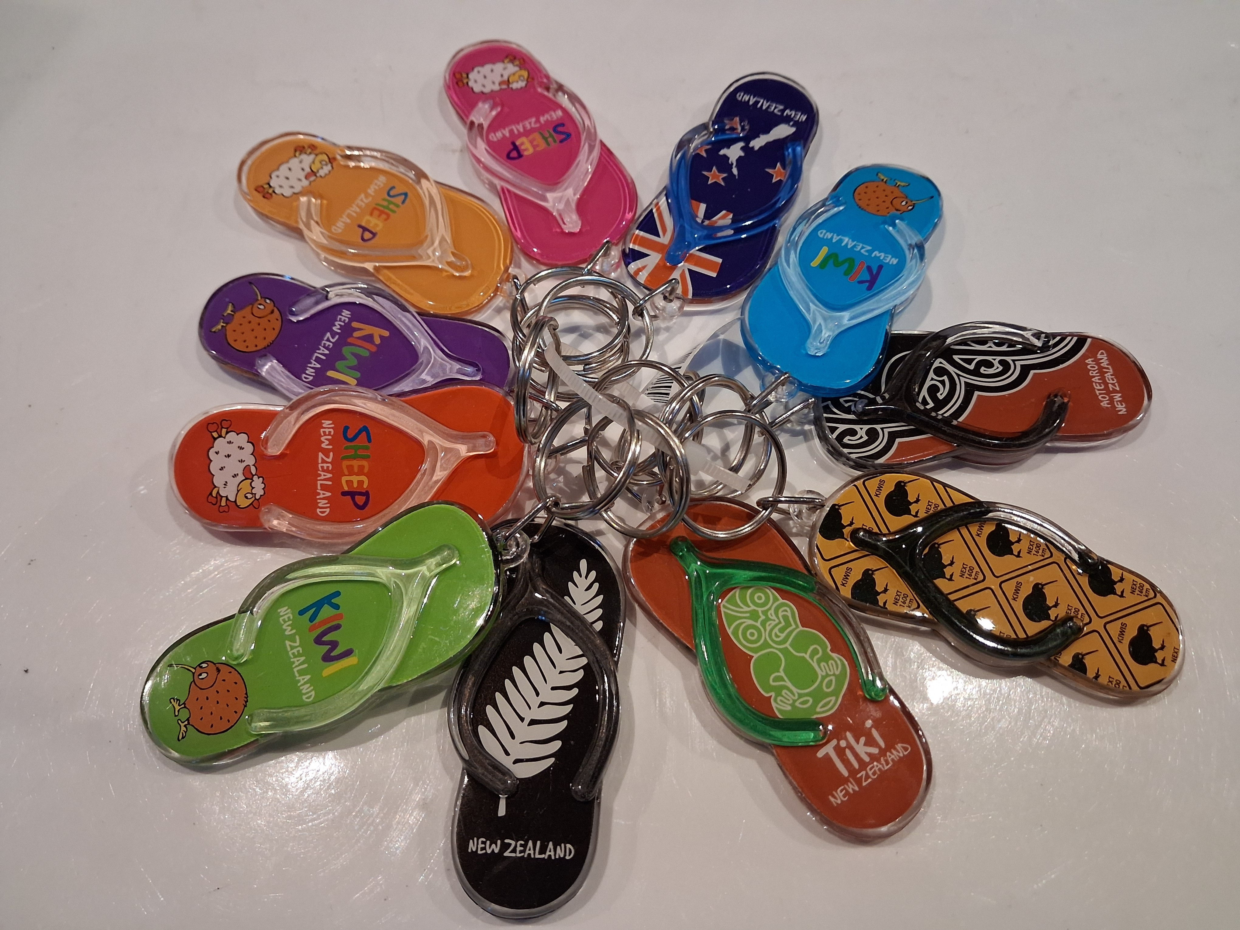 Hallifax Kiwiana Keyrings - set of 12