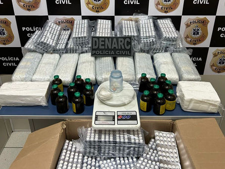 Mais de 12 mil comprimidos de anfetamina são encontrados pelo Denarc em Conquista