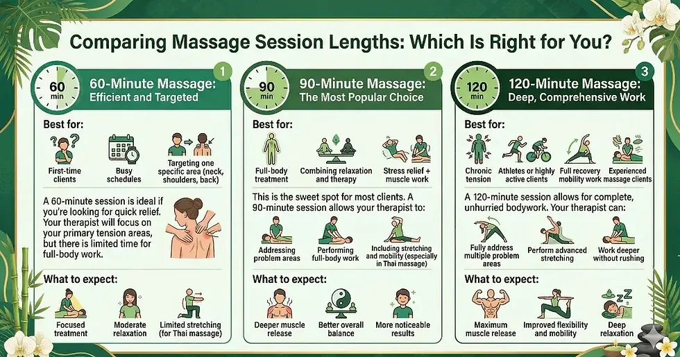Comparing Massage Session Lengths: Which Is Right for You?