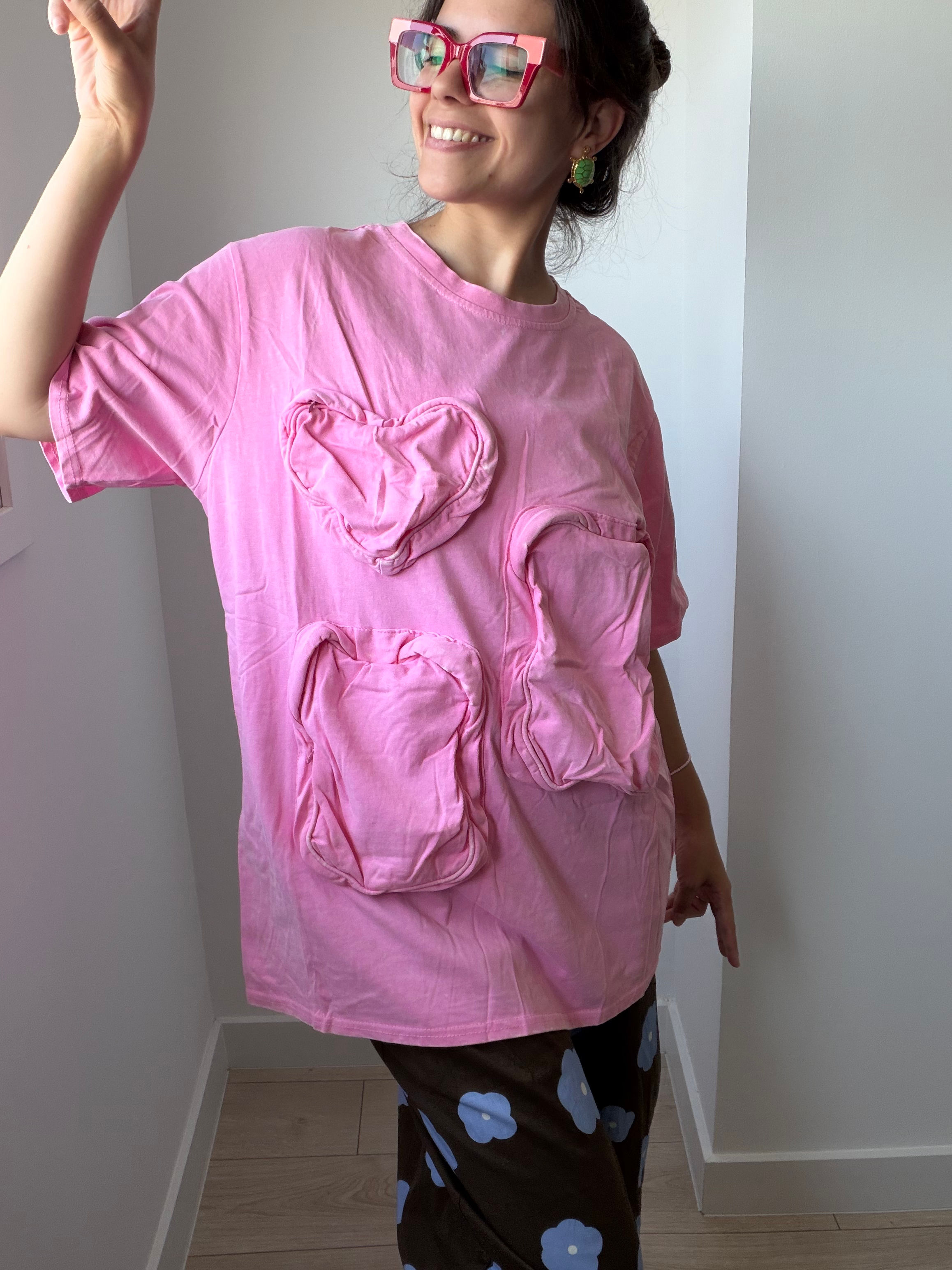 Camiseta Barbie bolsillos 