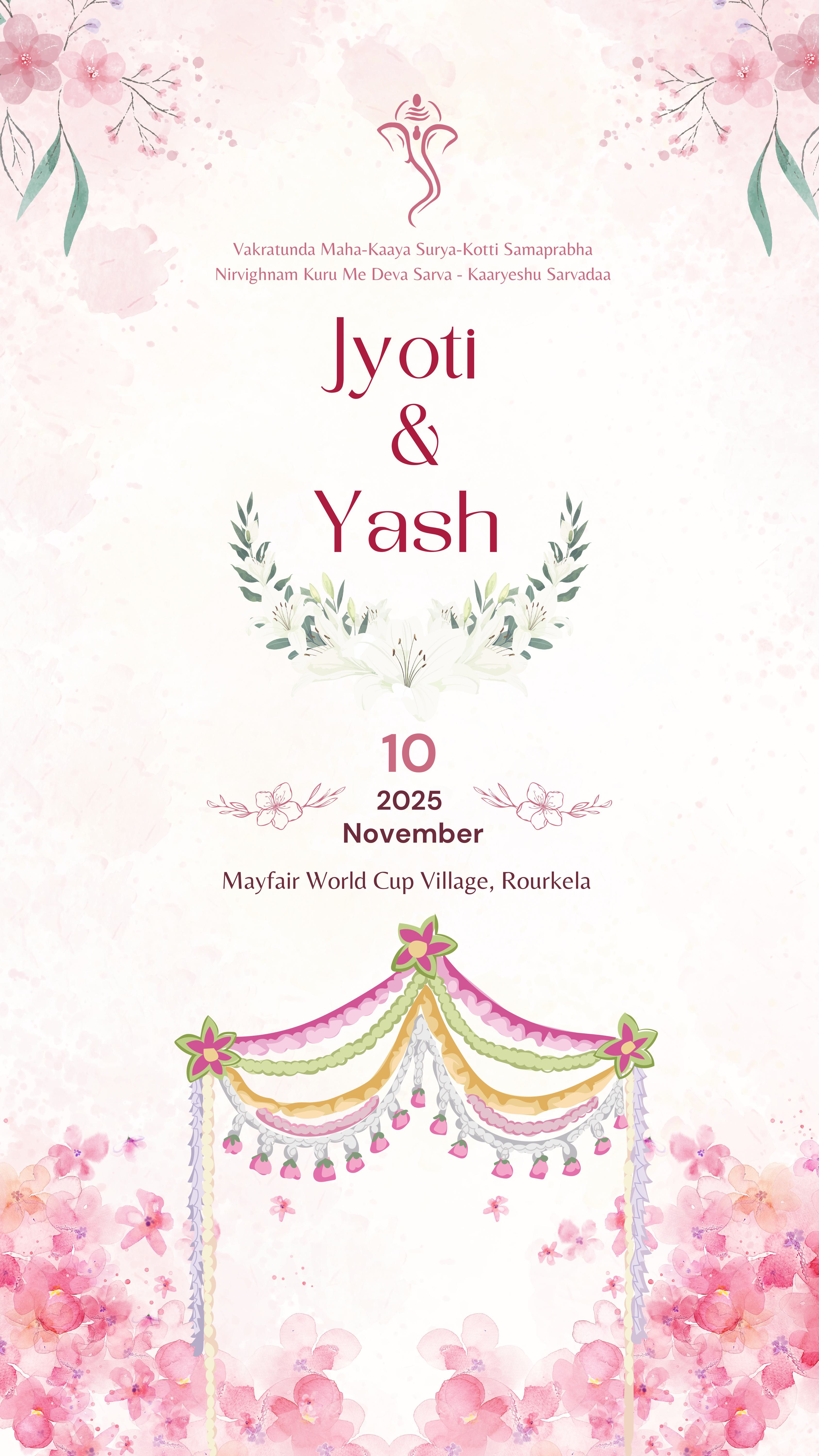 The Blush & Bloom Union Digital Invitation