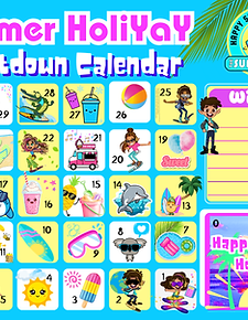 Happy Summer HoliYaY Countdown Calendar (US Letter (Landscape)).png