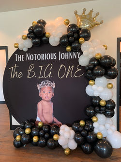 Custom Backdrop and Garland