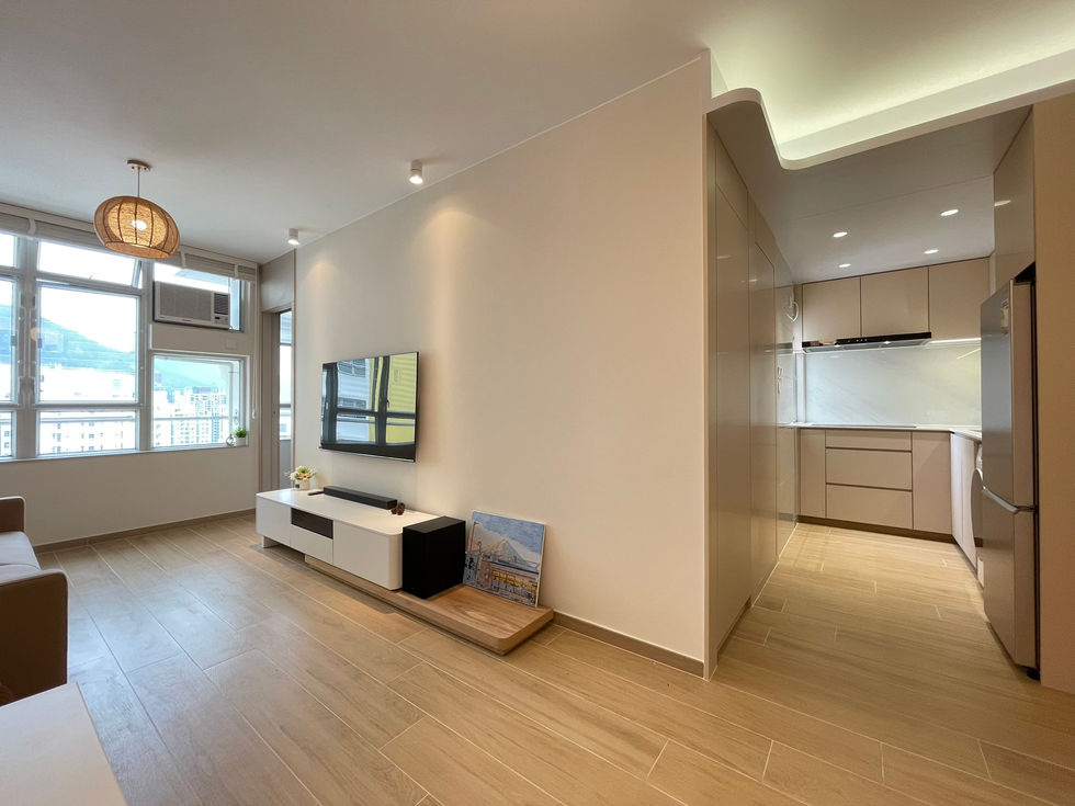 奶油簡約・宅｜長沙灣麗翠苑 Creative Interior Design Studio 設計裝修統籌師