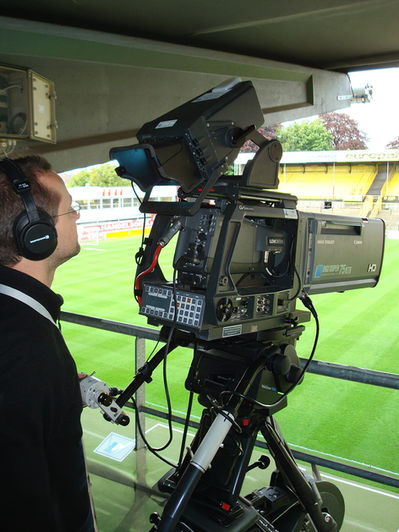 Behind the scenes bij Ingeblikt. Foto van video-opnames.