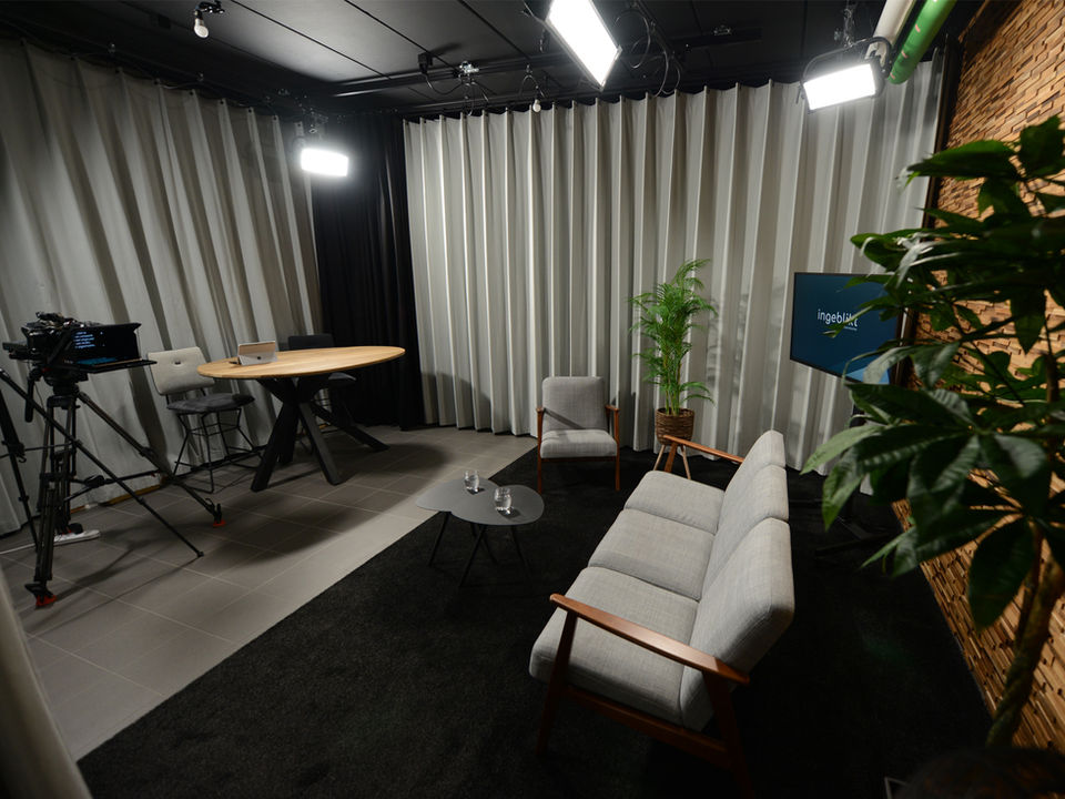 Webinar studio bij Ingeblikt te Tielt, België.