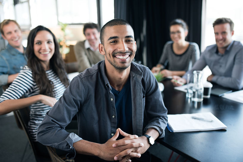 Team Meeting Smiles