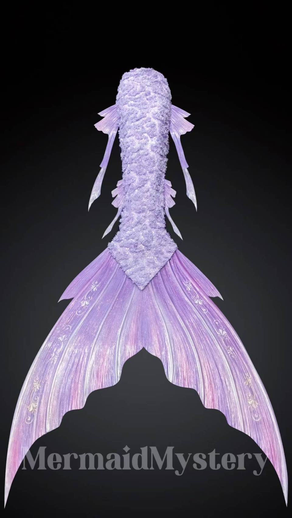 Thumbnail: Sequins Hybrid Silicone Basic mermaid tail