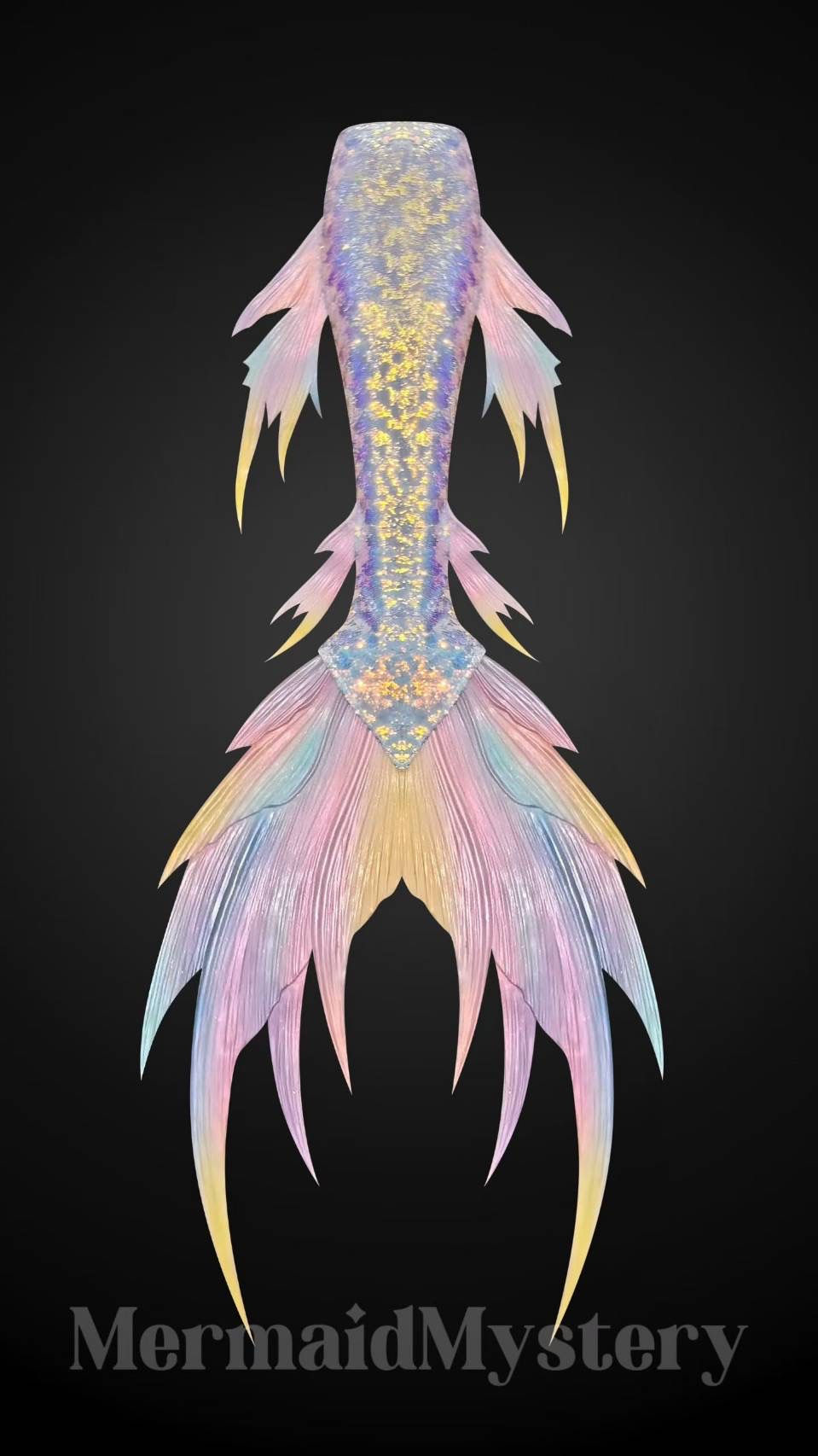 Thumbnail: Sequins Hybrid Silicone Basic mermaid tail