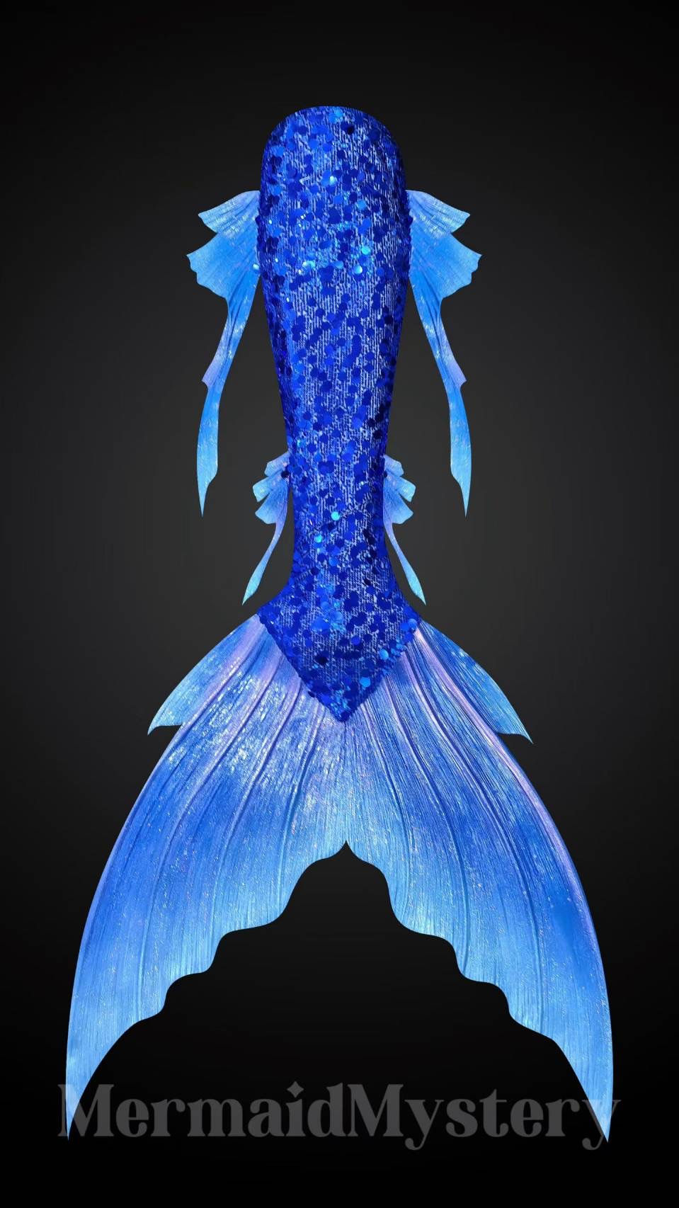 Thumbnail: Sequins Hybrid Silicone Basic mermaid tail