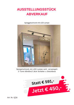 Spiegelschrank mit LED Lampe