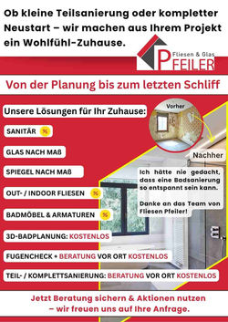 Sanieren mit System – alles aus einer Hand! Fliesen Pfeiler