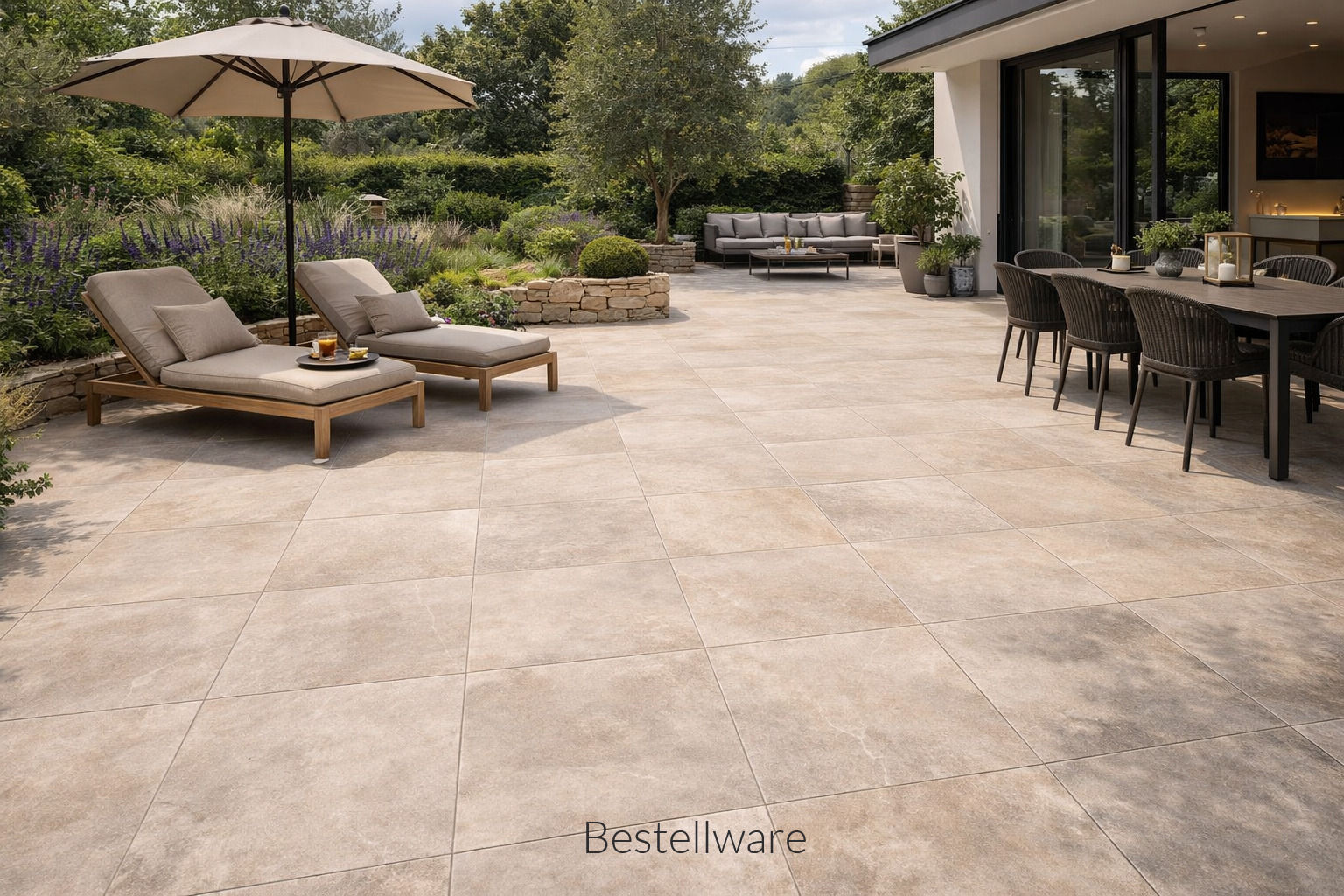 Sabbia Outdoorfliesen 60x60x2 cm R11