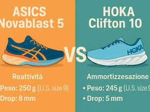 ASICS Novablast 5 vs Hoka Clifton 10