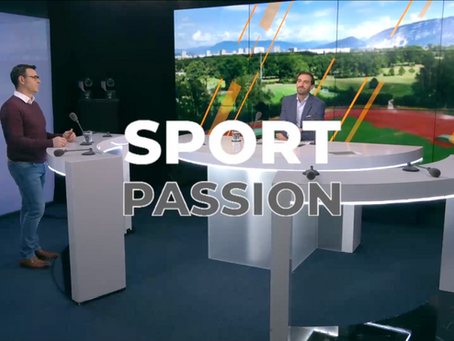 Samuel Avvenenti sur le plateau de Leman Bleu pour parler du Sport Inclusif à Genève