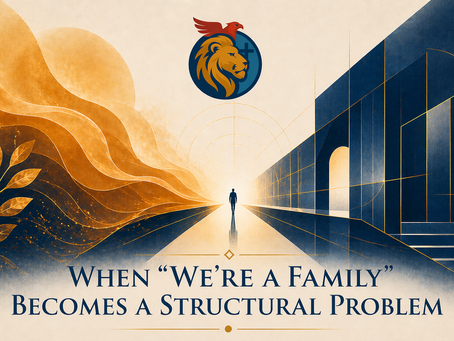 When "We're a Family" Becomes a Structural Problem