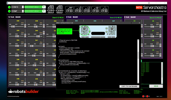 Servorchestra Demo Screen 2