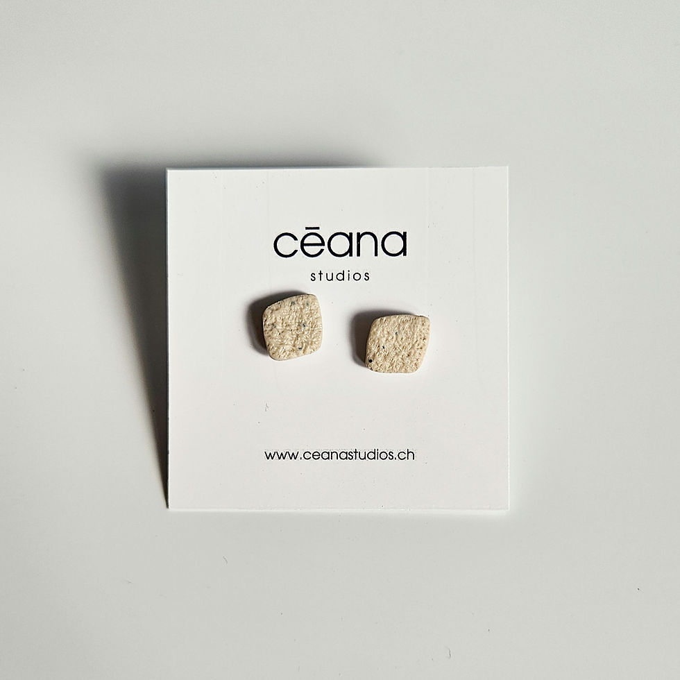 Unique and Handmade Statement Earrings made from Polymer Clay.