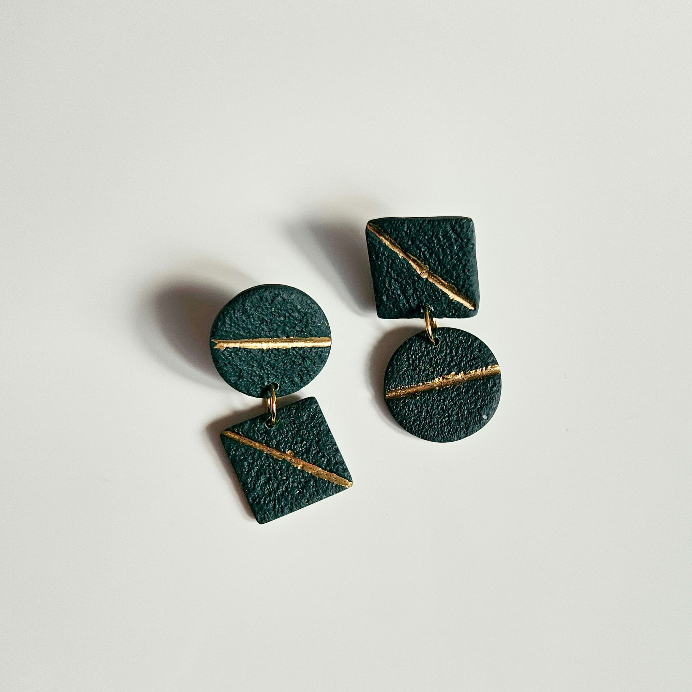 Unique and Handmade Statement Earrings made from Polymer Clay.