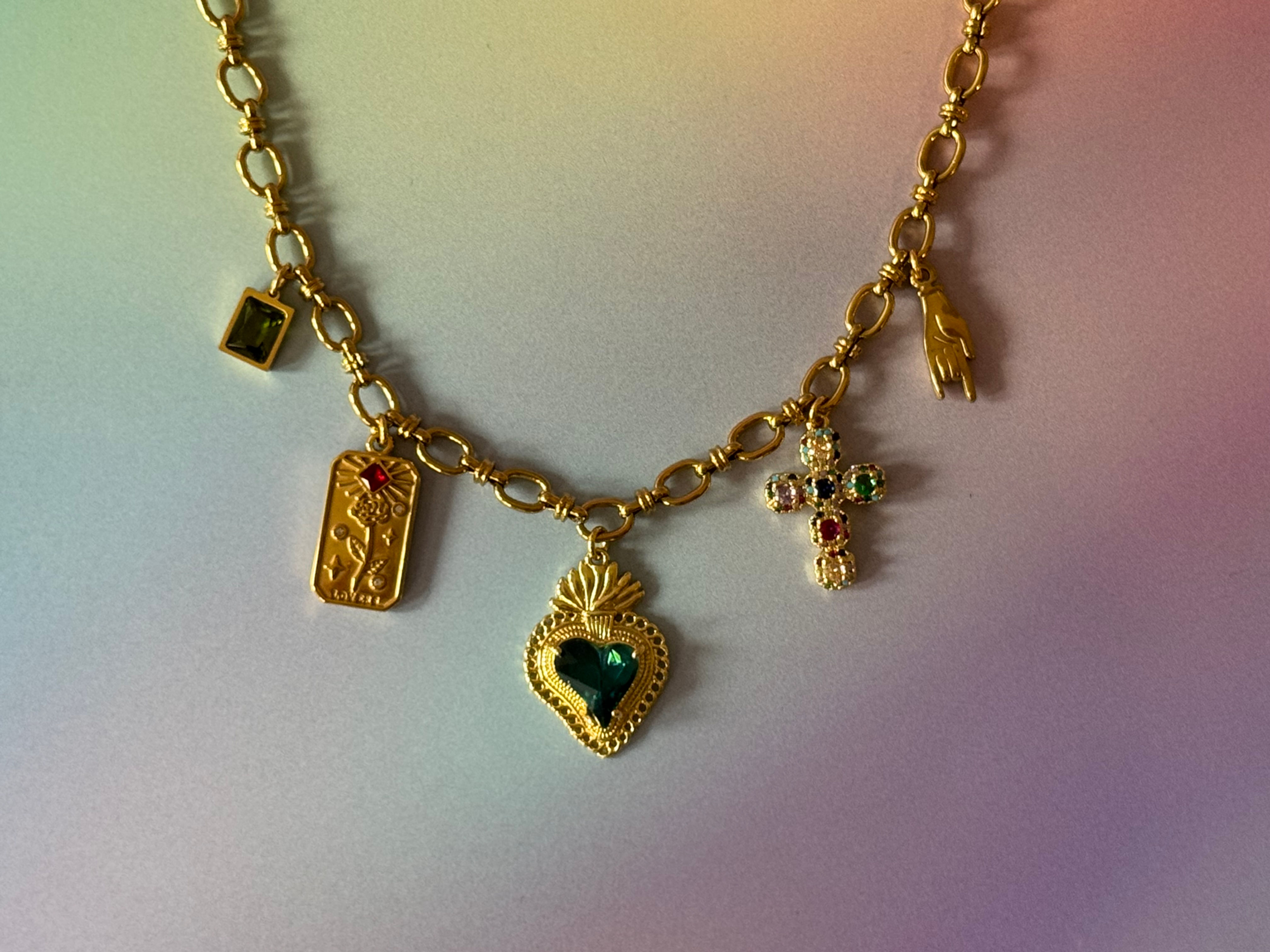 Collier Divine Protection ❤️‍🔥​✝️​🌈​