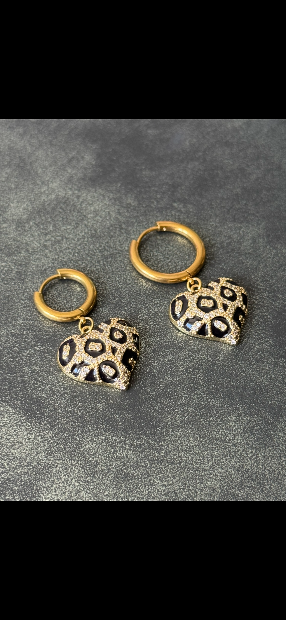 Miniature : Boucles Leopard Heart