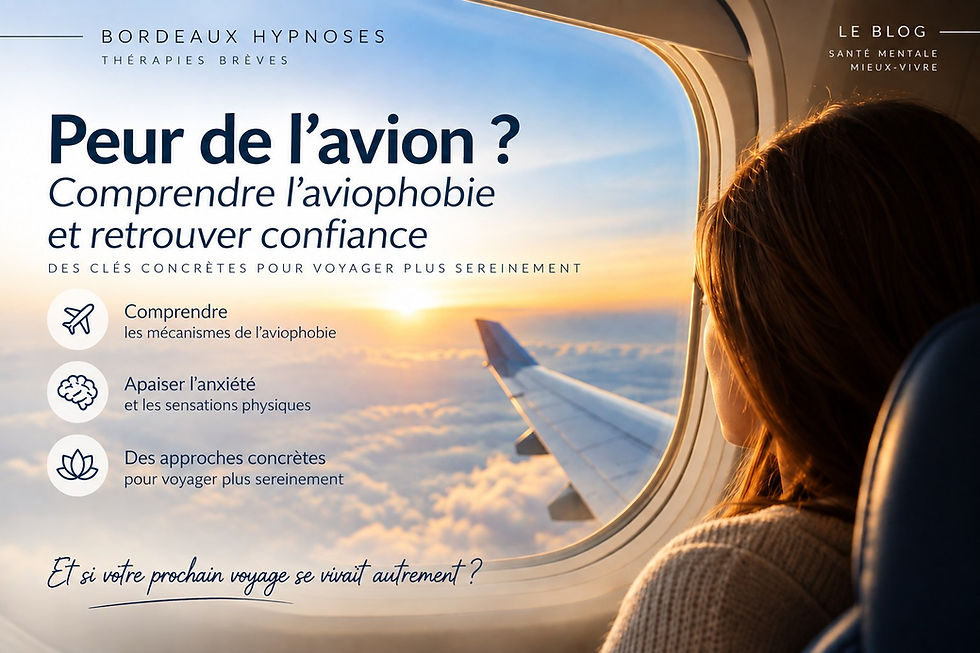 Peur de l’avion et aviophobie : comprendre la peur de voler et retrouver confiance