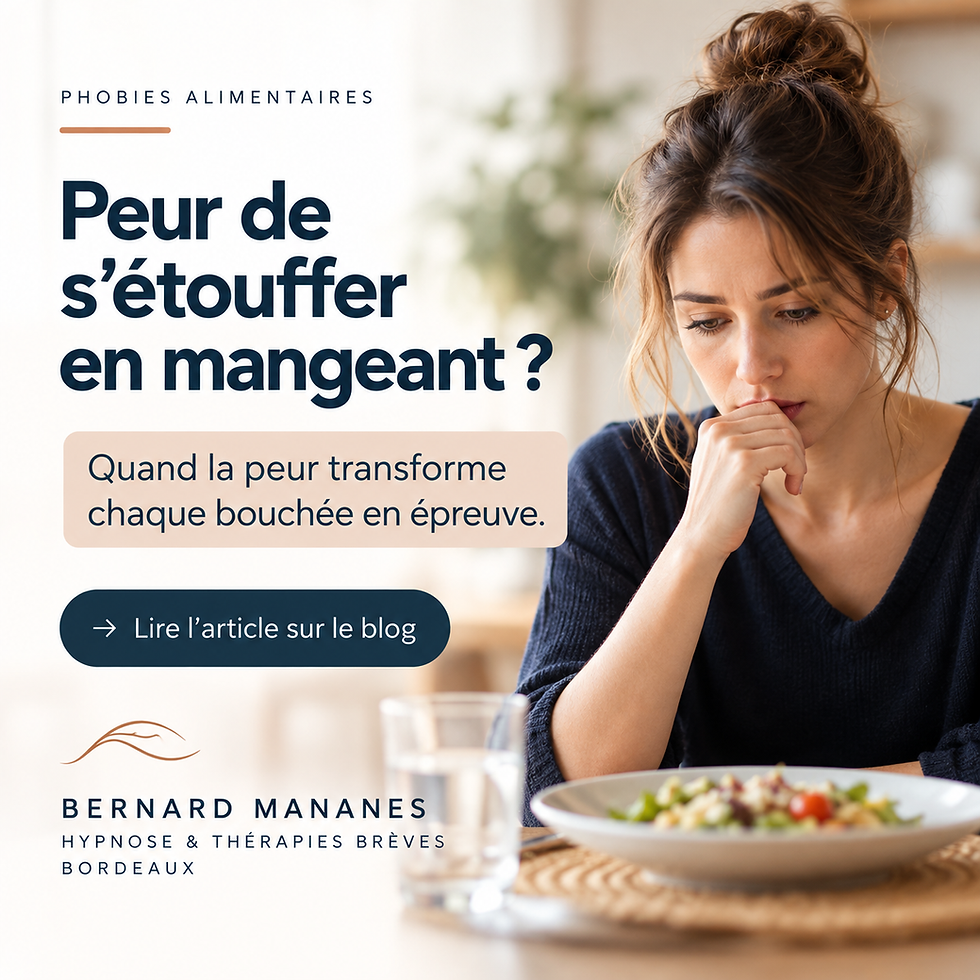 Peur de s’étouffer en mangeant : comprendre la phagophobie