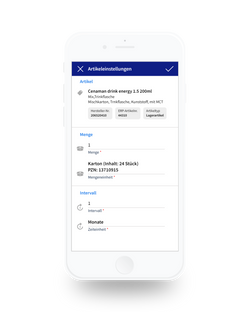 Alberta App - Bestellung