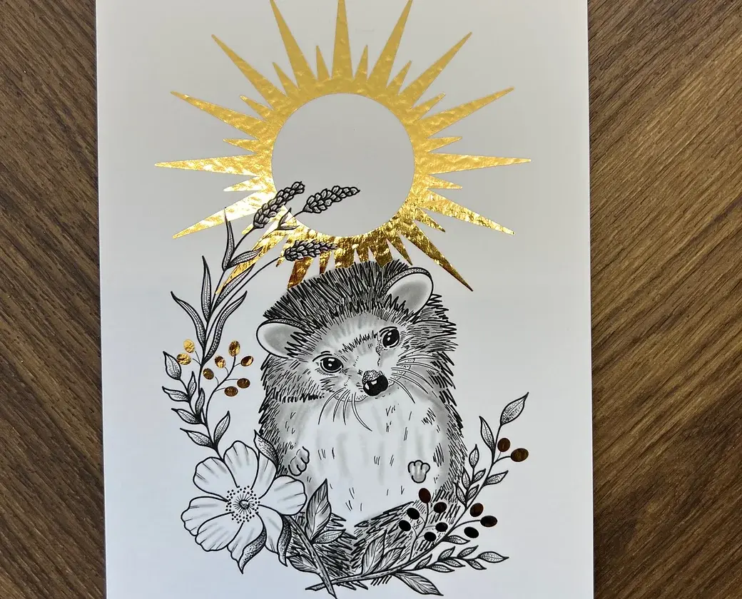 Ruth Rollin Hedgehog Print