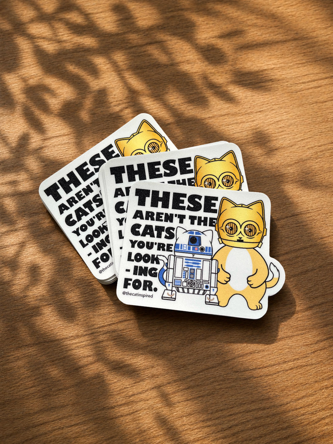 These aren't the Cats Sticker