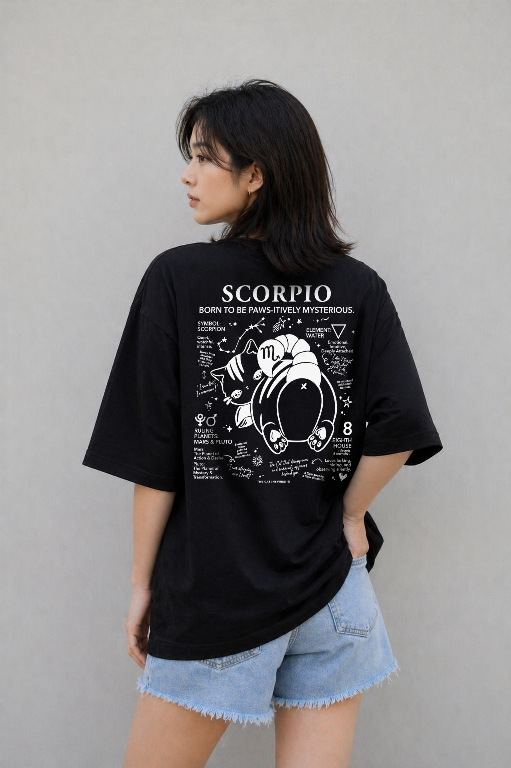 Scorpio Cat T-shirt