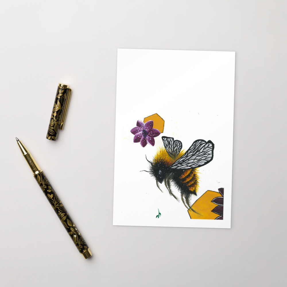 Standard Postcard bee print