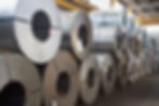 Steel Rolls Stacked