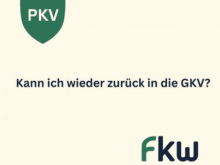 🩺 Zurück in die gesetzliche Krankenversicherung: Wann ist ein Wechsel von der PKV möglich?