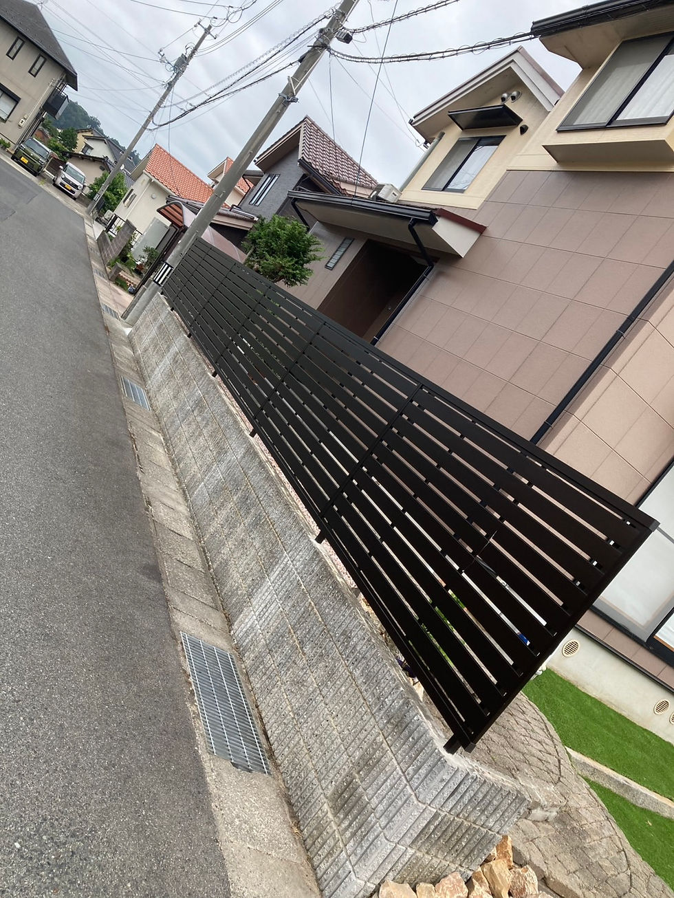 目隠しフェンス施工