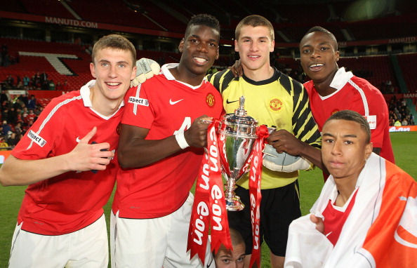 Pogba and Teammates win the FA Youth cup