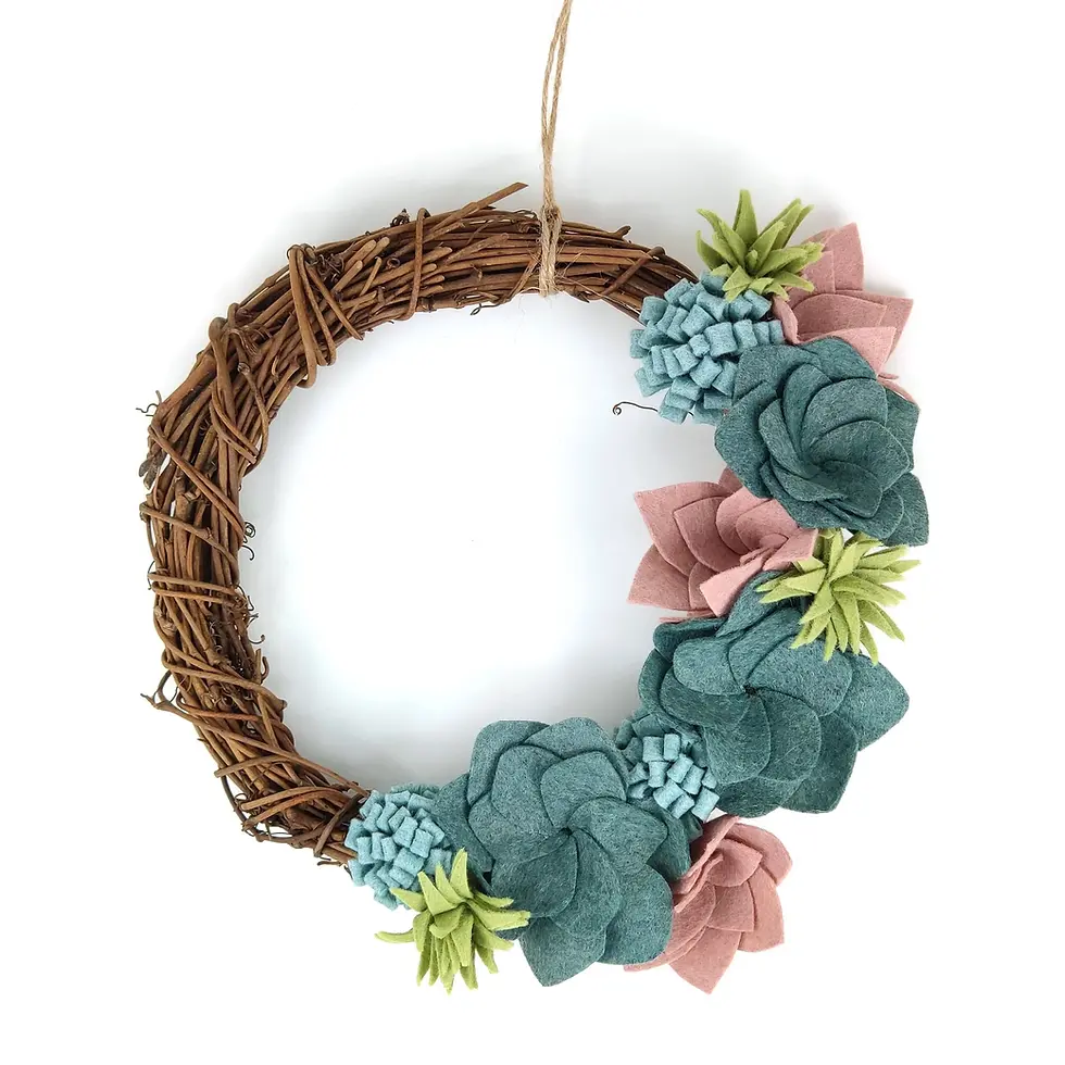 Thumbnail: Felt Wreath Kit by The Crafty Kit Company