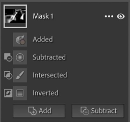 New masking badges in Lightroom