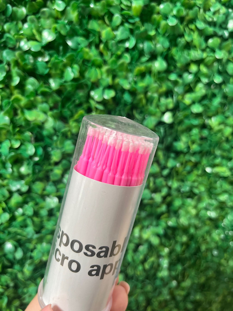 Disposable microfibre brushes (100)