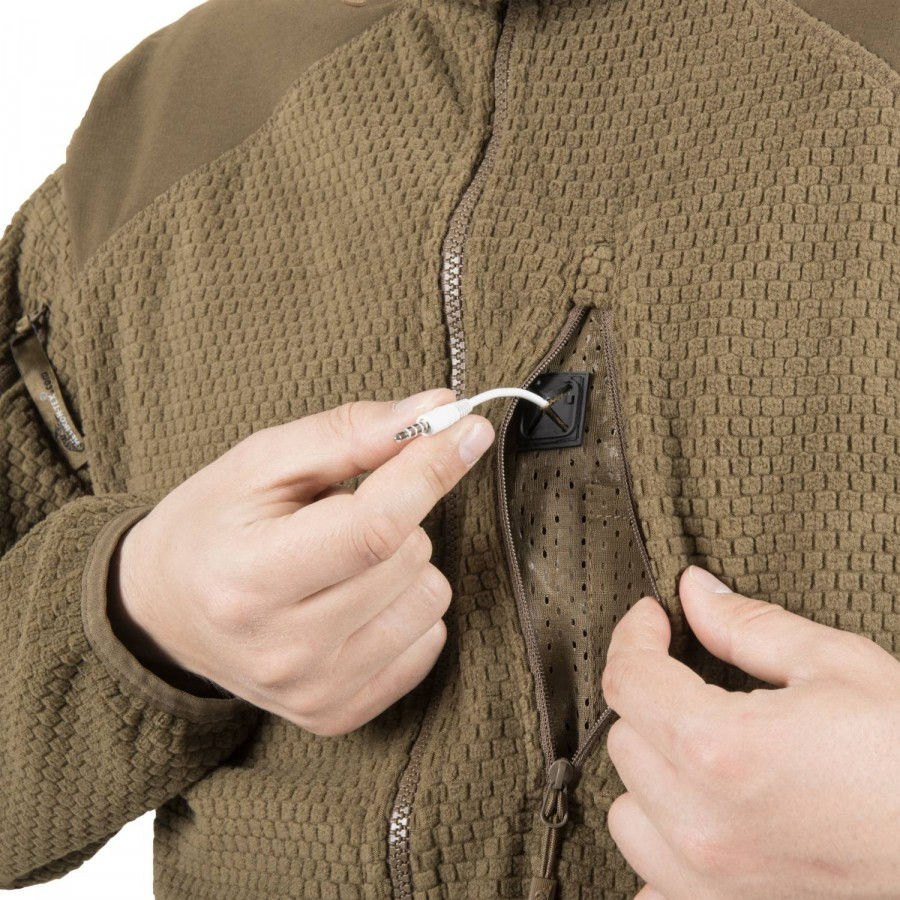 Прев'ю: Куртка ALPHA HOODIE - Grid Fleece H2137