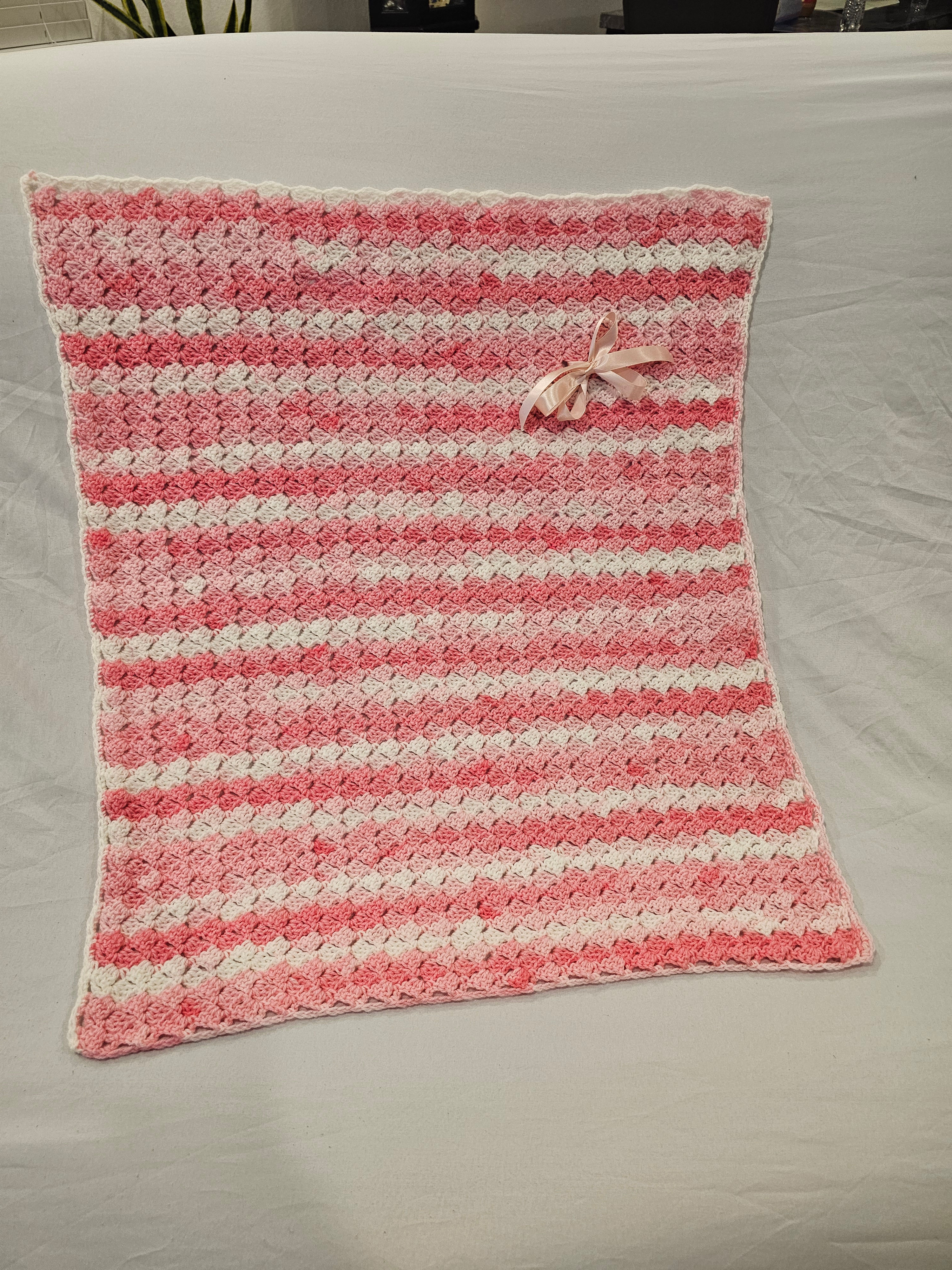 Baby Blanket for girl size 33"/28".