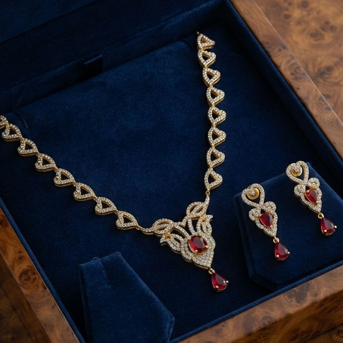 Zircon Dollar Neckpiece