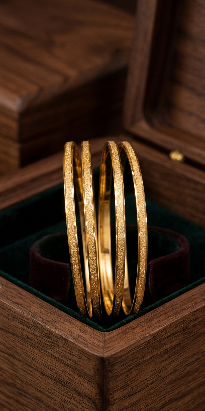 Kerlam Matt Bangles(4pc)